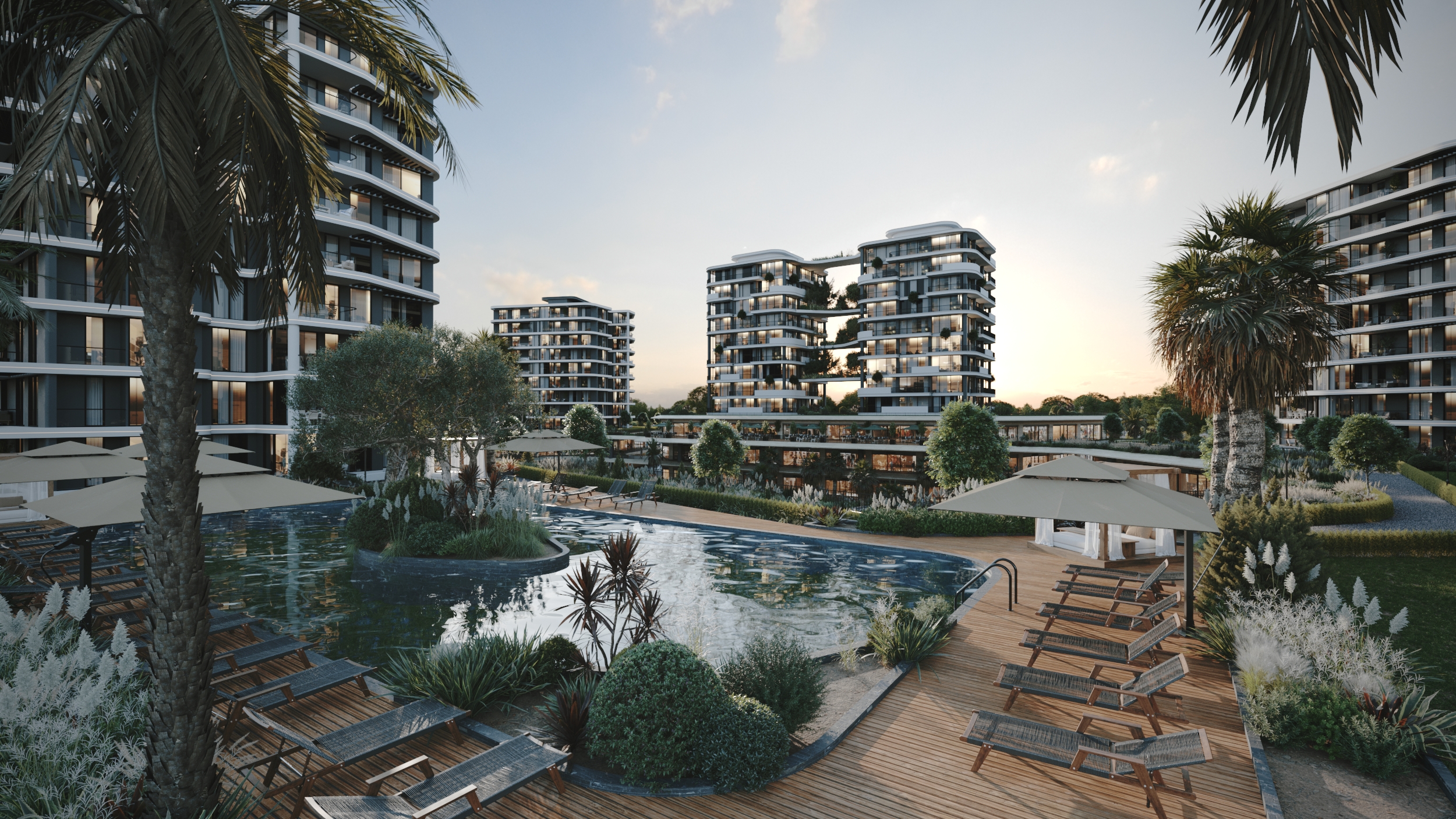UBB Mersin Merko Konutları - Rezidans & Yaşam Alanı Dış Cephe Render